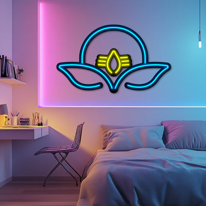 Lord Shiva Metal Neon Wall Art- LN0172