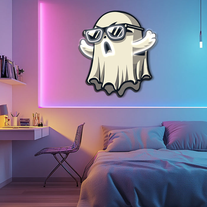 UV Printed Ghost Neon Wall Art- LV0108