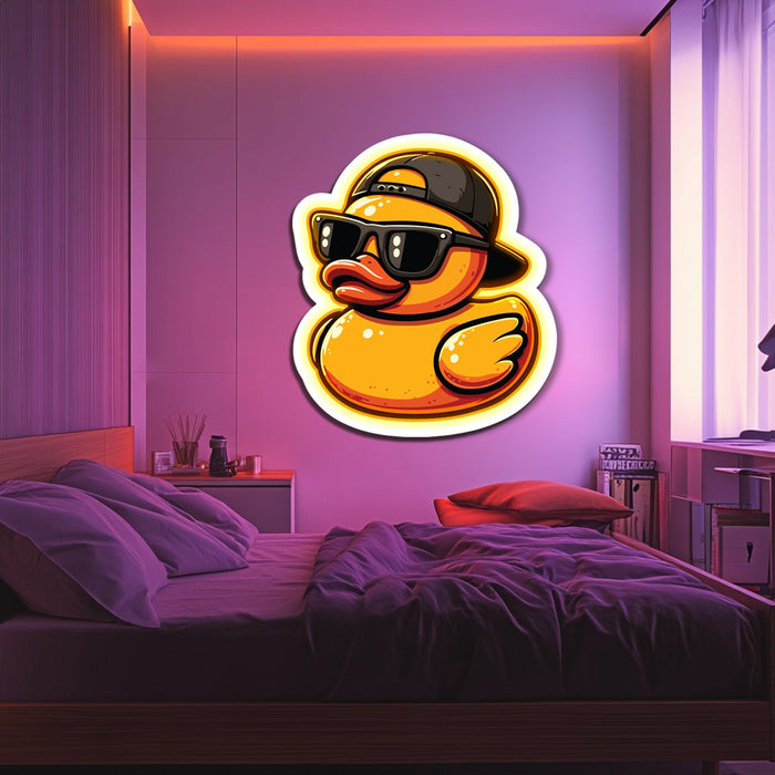 UV Printed Cool Duck Neon Wall Art- LV0100