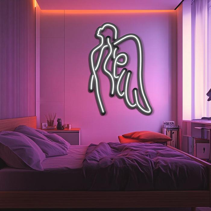 Angel Metal Neon Wall Art- LN0203