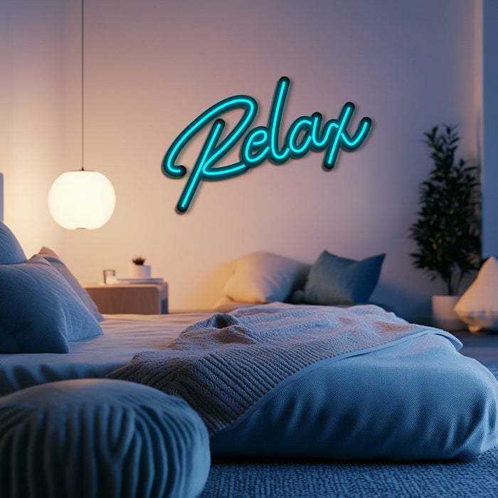 Relax Metal Neon Wall Art- LN0145