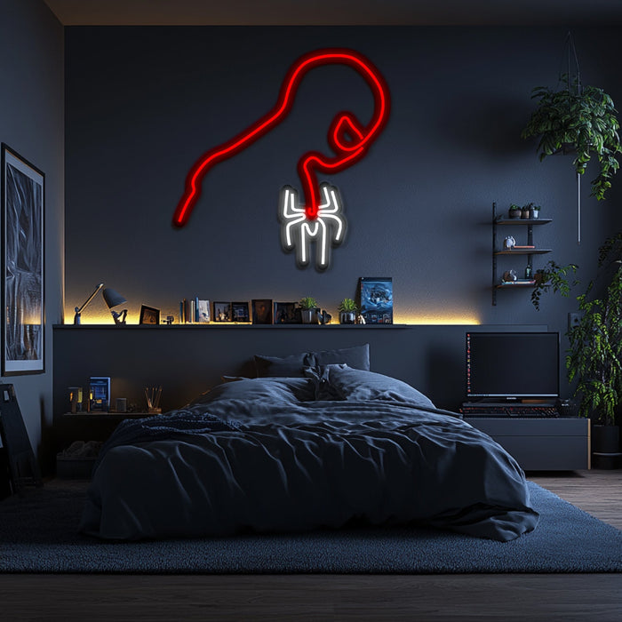 Spiderman Metal Neon Wall Art- LN0112