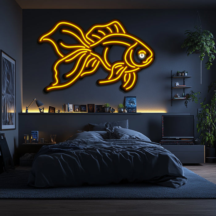 Fish Metal Neon Wall Art- LN0215