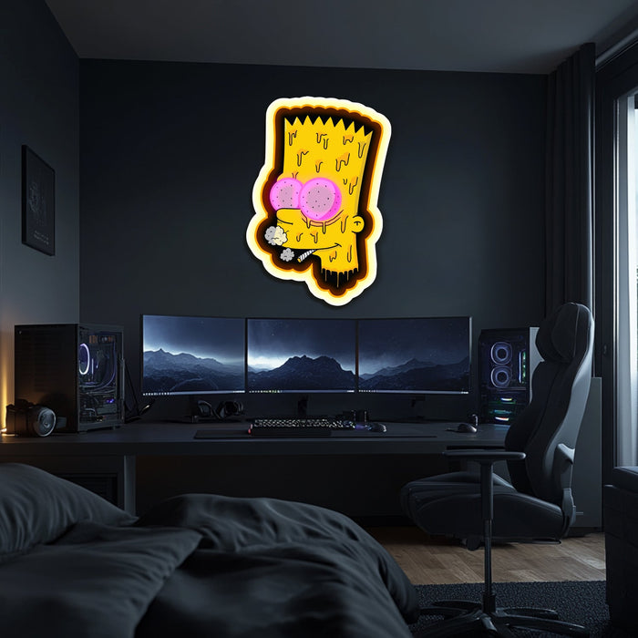UV Printed Simpsons Neon Wall Art- LV0091