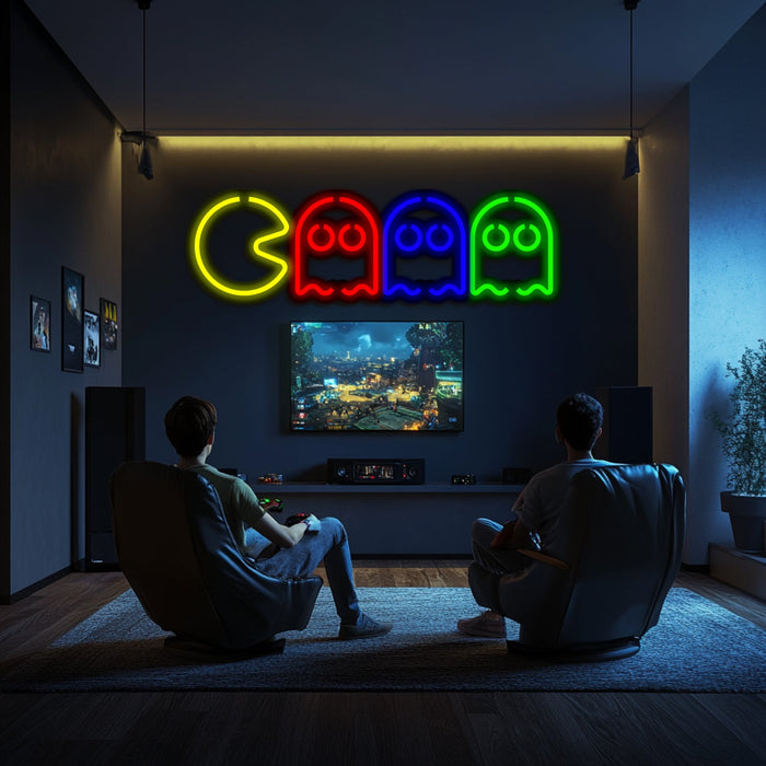 Pac-Man Metal Neon Wall Art- LN0119