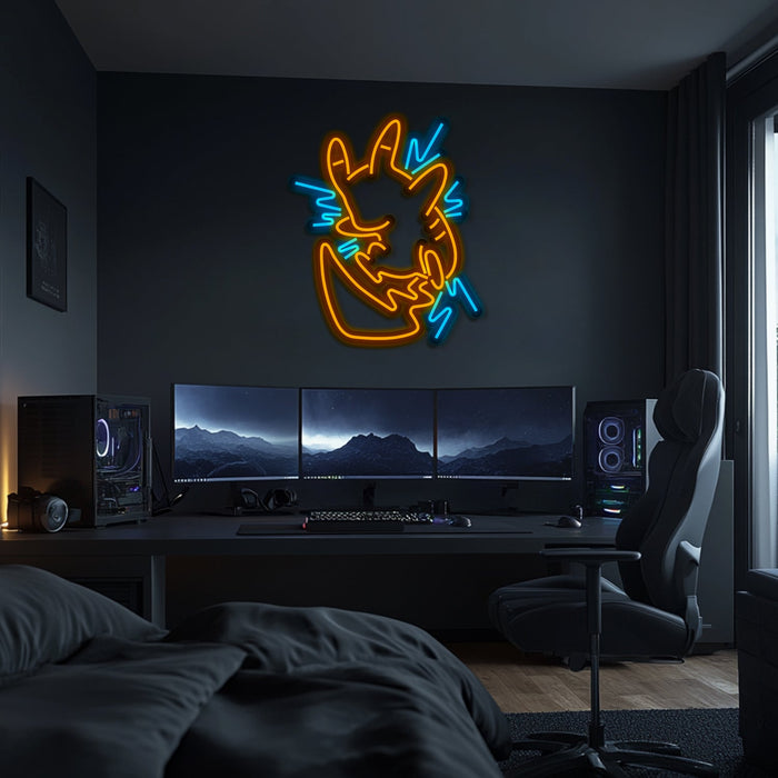 Pikachu Metal Neon Wall Art- LN0249