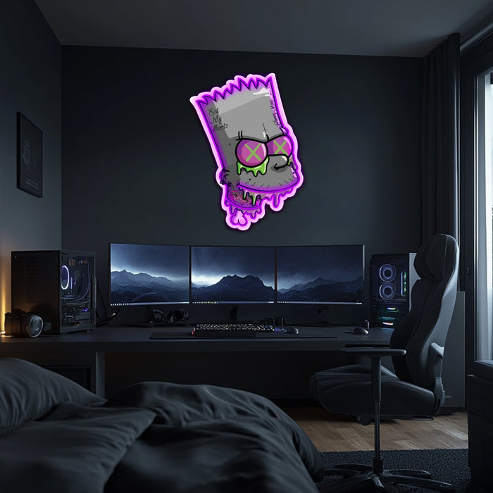 UV Printed Simpsons Neon Wall Art- LV0118