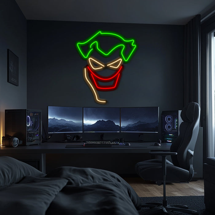 Joker Metal Neon Wall Art- LN0111