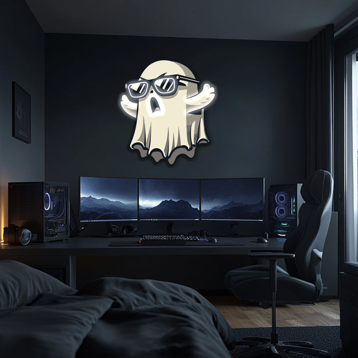 UV Printed Ghost Neon Wall Art- LV0108