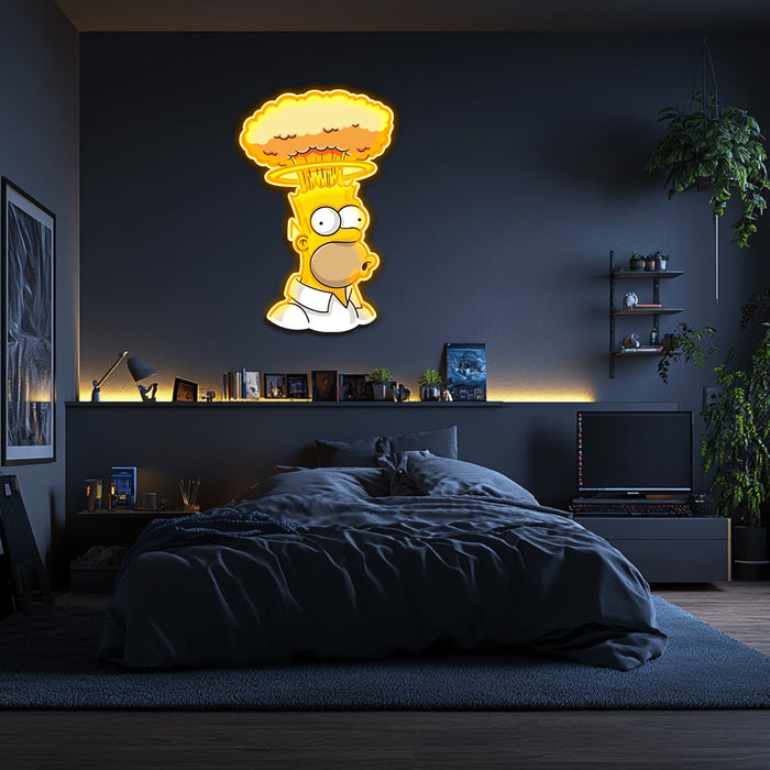 UV Printed Simpsons Neon Wall Art- LV0092