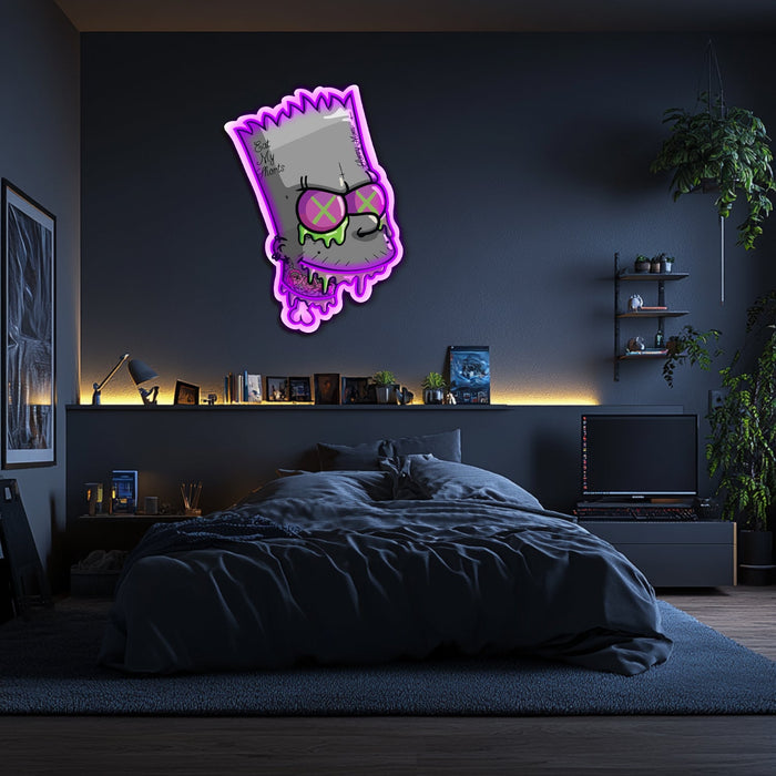 UV Printed Simpsons Neon Wall Art- LV0118