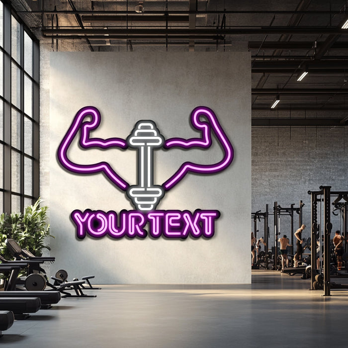Custom GYM Metal Neon Wall Art- LN0222