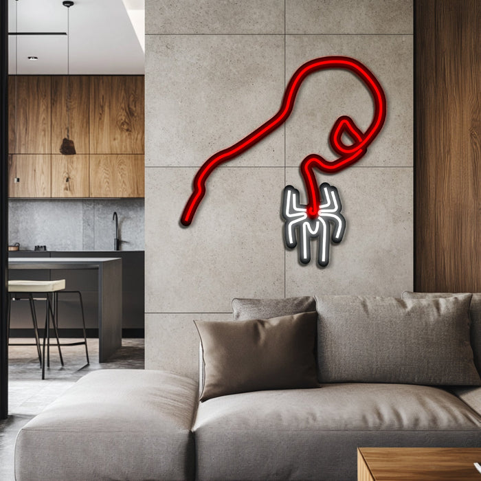 Spiderman Metal Neon Wall Art- LN0112