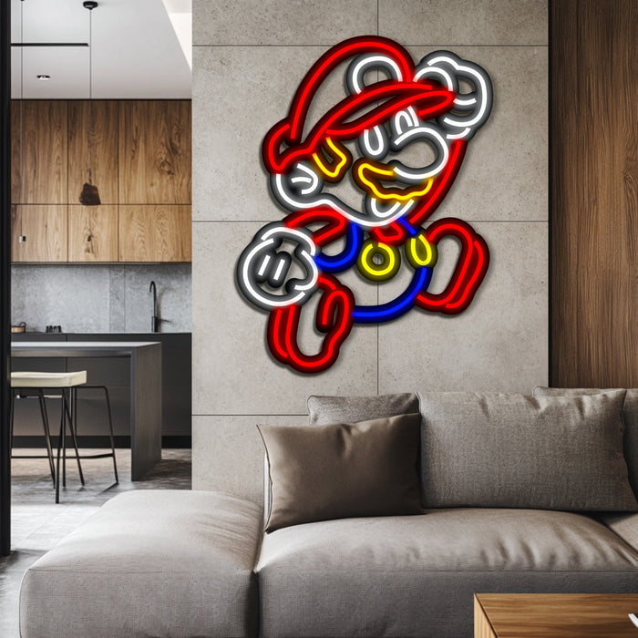 Super Mario  Metal Neon Wall Art- LN0255