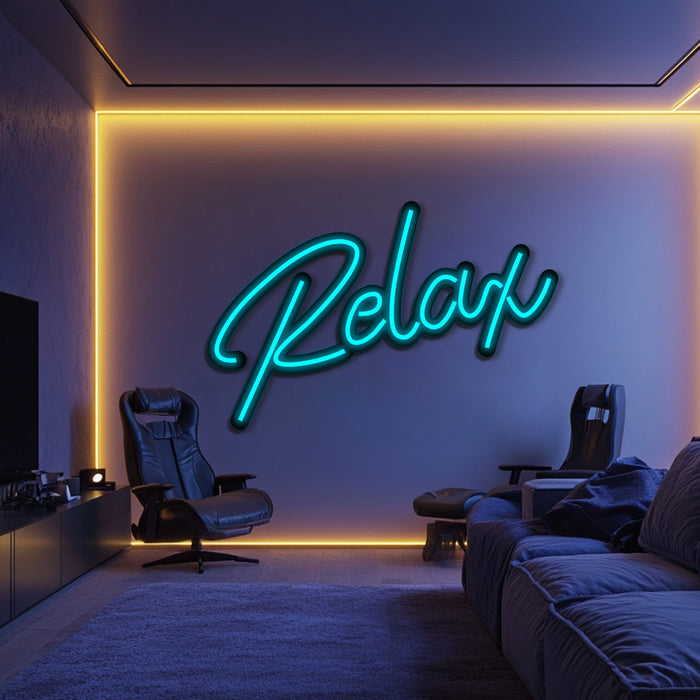 Relax Metal Neon Wall Art- LN0145