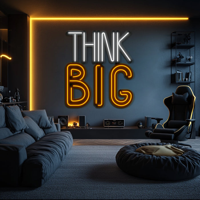 Think Big Metal Neon Wall Art- LN0241