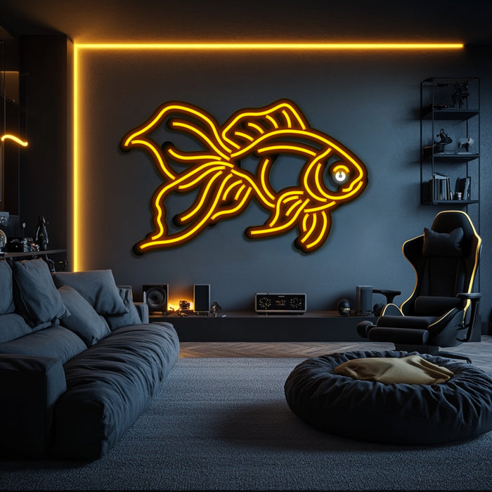Fish Metal Neon Wall Art- LN0215