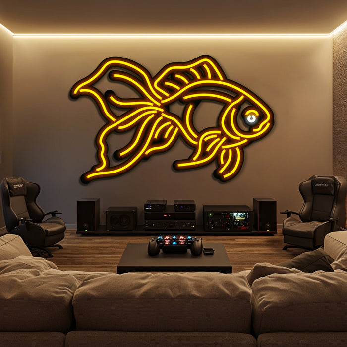 Fish Metal Neon Wall Art- LN0215