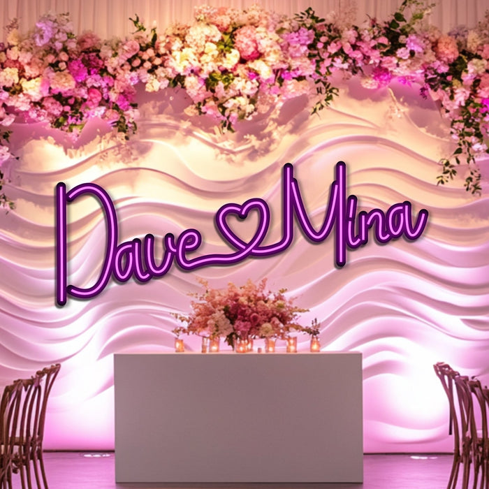 Custom Wedding Metal Neon Wall Art- LN0246