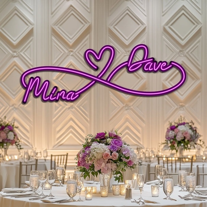 Custom Wedding Metal Neon Wall Art- LN0248