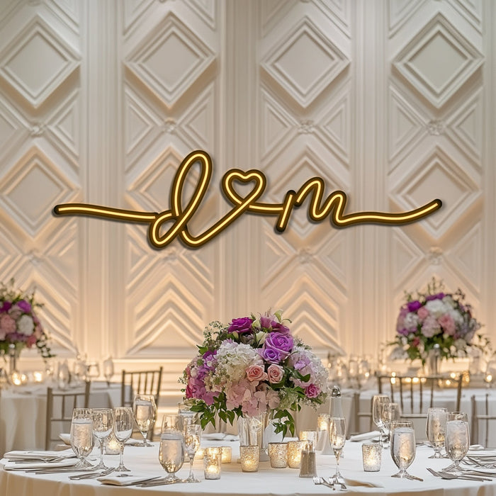 Custom Wedding Metal Neon Wall Art- LN0244