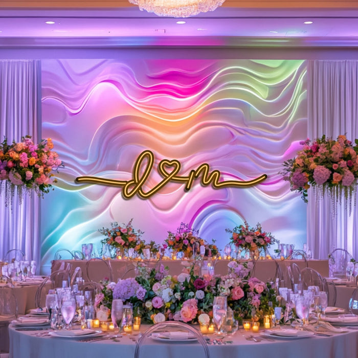 Custom Wedding Metal Neon Wall Art- LN0244