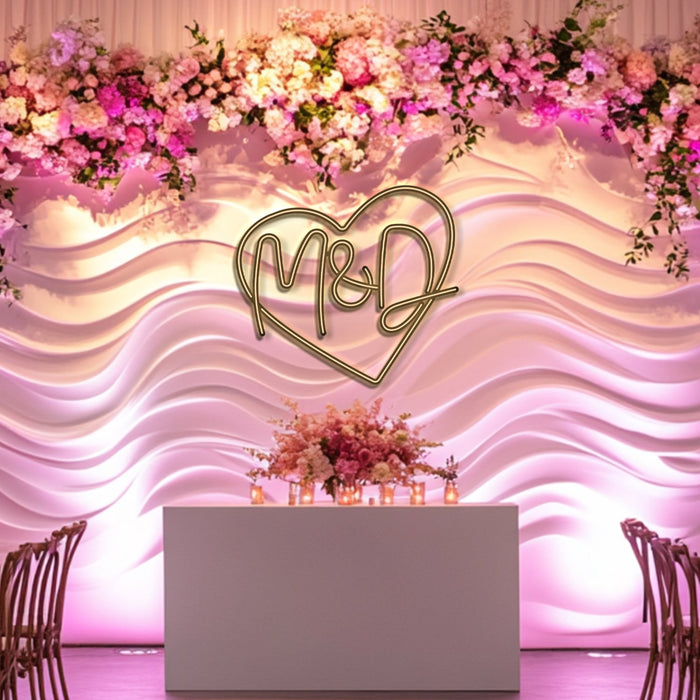 Custom Wedding Metal Neon Wall Art- LN0247