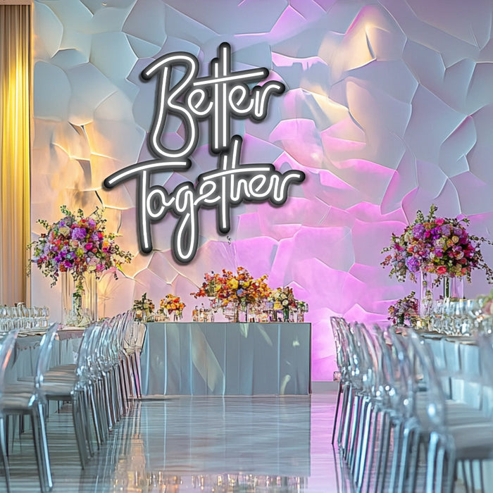 Better Together Wedding Metal Neon Wall Art- LN0150