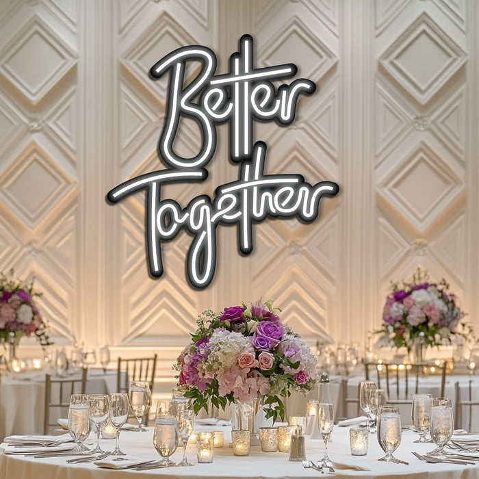 Better Together Wedding Metal Neon Wall Art- LN0150
