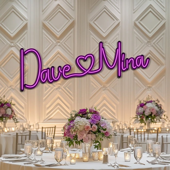 Custom Wedding Metal Neon Wall Art- LN0246