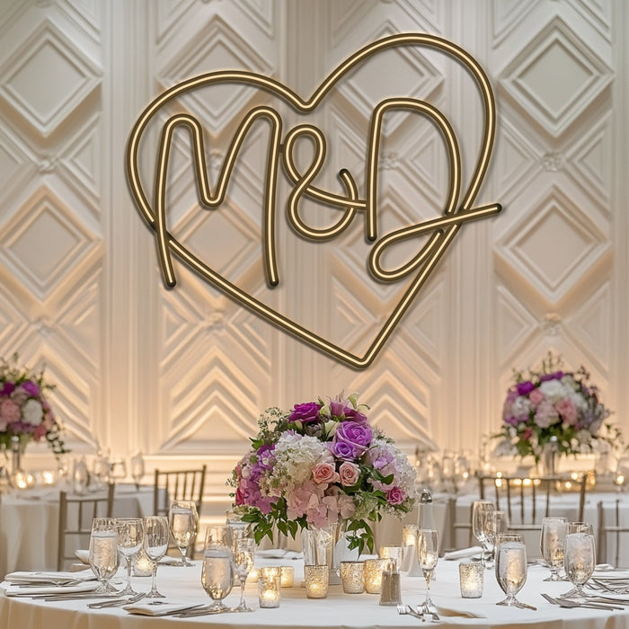 Custom Wedding Metal Neon Wall Art- LN0247
