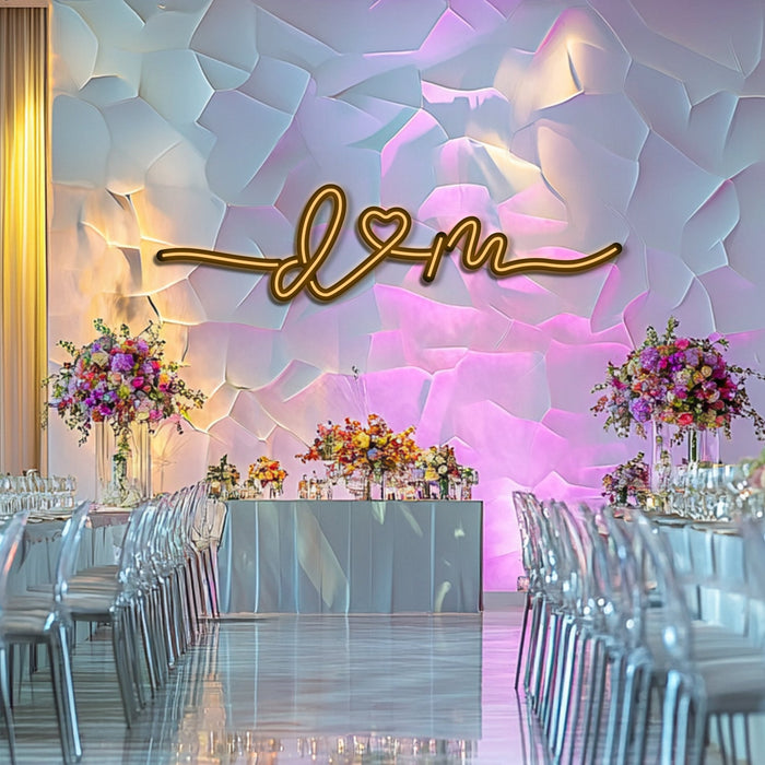 Custom Wedding Metal Neon Wall Art- LN0244