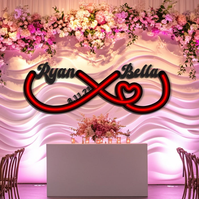 Infinity Custom Wedding Metal Neon Wall Art- LN0152