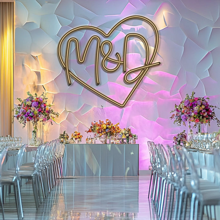 Custom Wedding Metal Neon Wall Art- LN0247