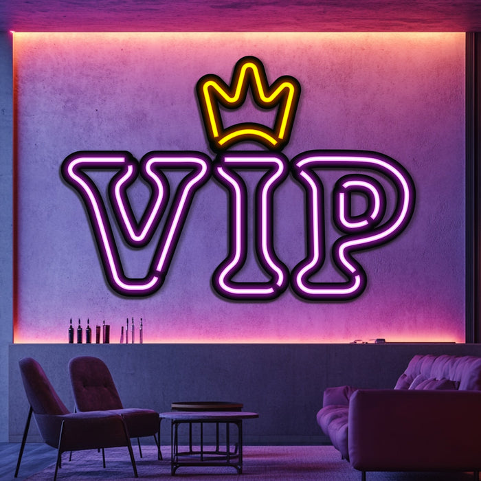 VIP  Metal Neon Wall Art- LN0243