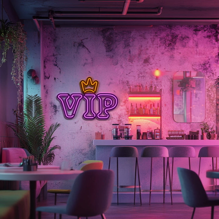 VIP  Metal Neon Wall Art- LN0243