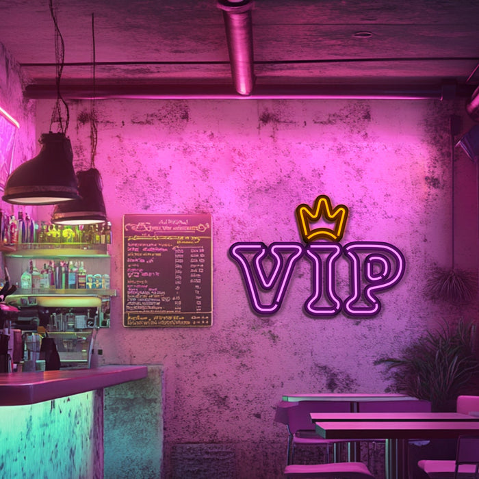 VIP  Metal Neon Wall Art- LN0243