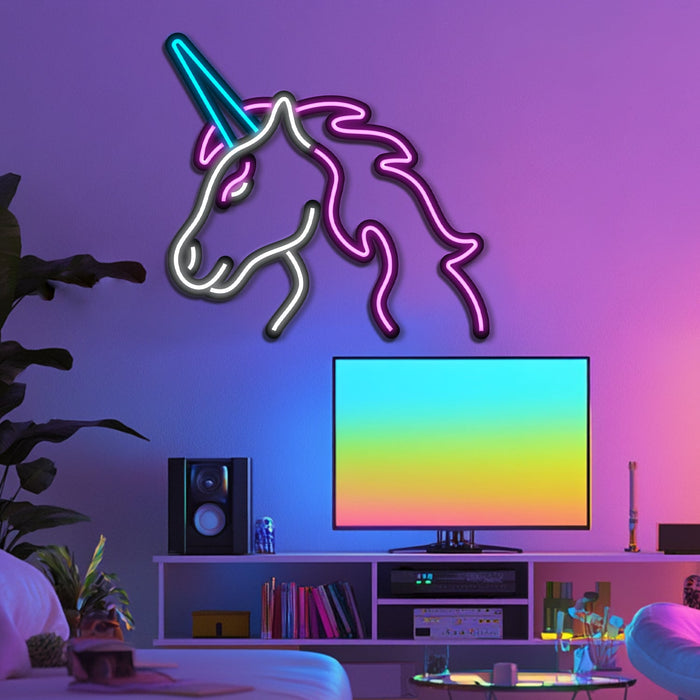 Unicorn Metal Neon Wall Art- LN0201