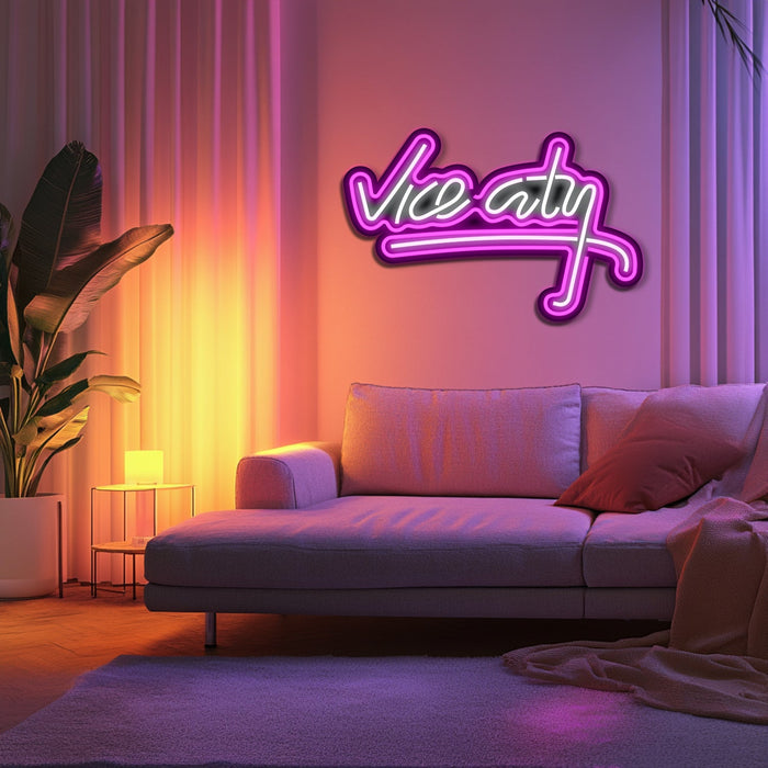 Vice City Metal Neon Wall Art- LN0121