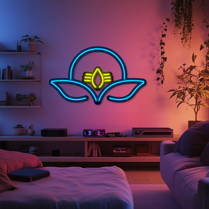 Lord Shiva Metal Neon Wall Art- LN0172