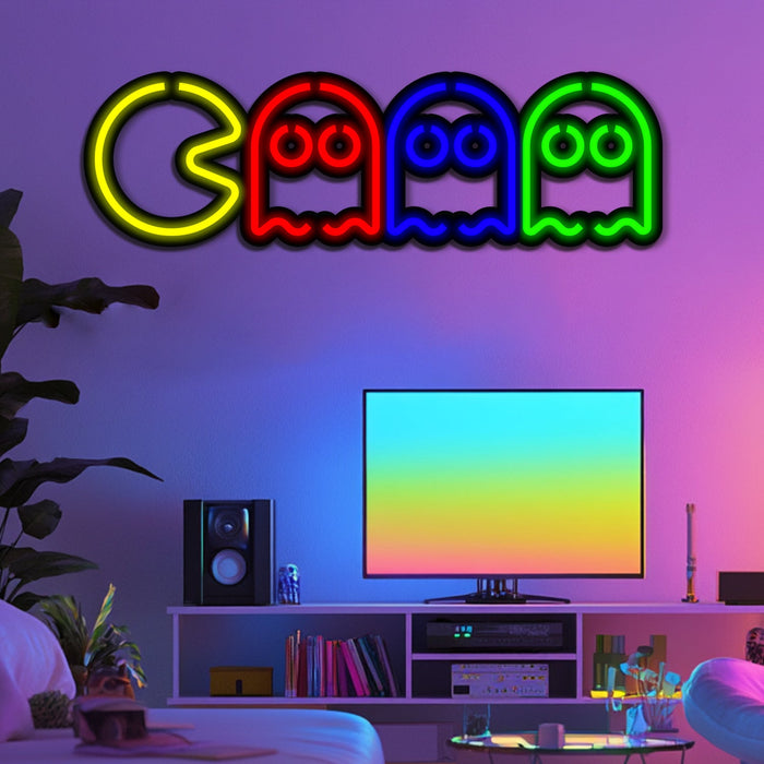 Pac-Man Metal Neon Wall Art- LN0119
