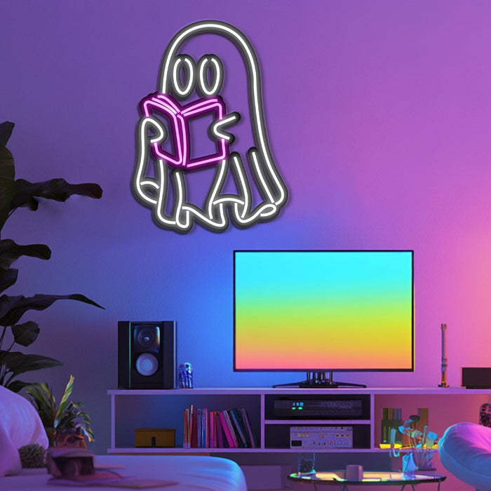 Ghost Metal Neon Wall Art- LN0192