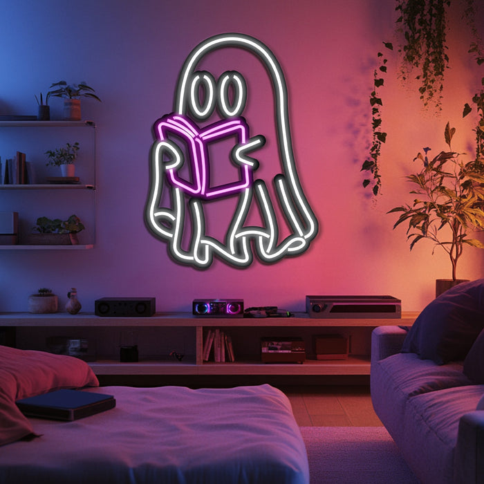 Ghost Metal Neon Wall Art- LN0192