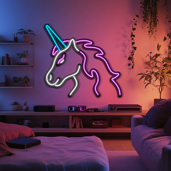 Unicorn Metal Neon Wall Art- LN0201