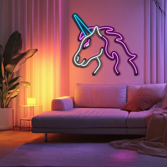 Unicorn Metal Neon Wall Art- LN0201