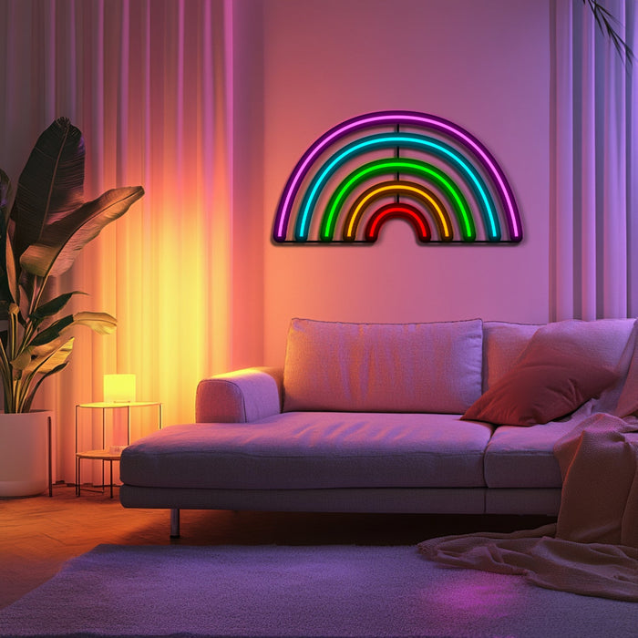 Rainbow Metal Neon Wall Art- LN0197