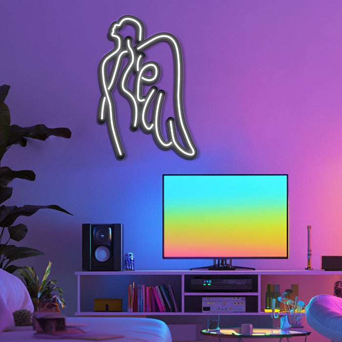 Angel Metal Neon Wall Art- LN0203