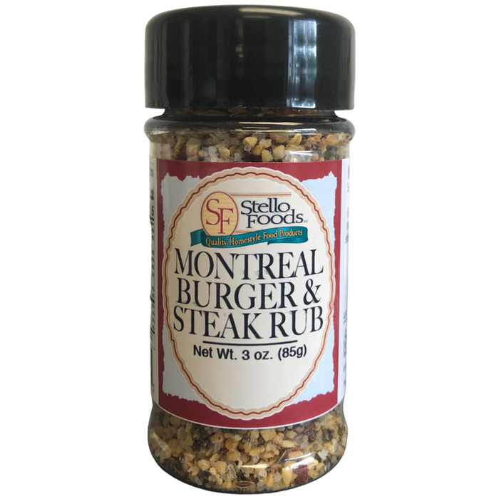 Stello Foods Spices - Montreal Burger and Steak Rub 3.0 oz