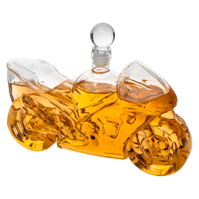 Motorbike Motorcycle Gift Decanter For Wine & Whiskey 750ml by The Wine Savant, Whiskey Gifts, Motorcycle Gifts, Sport Bike Gifts, Hell Ghost Harley-Davidson, Beer Scotch Bourbon Spirits Gifts for Men