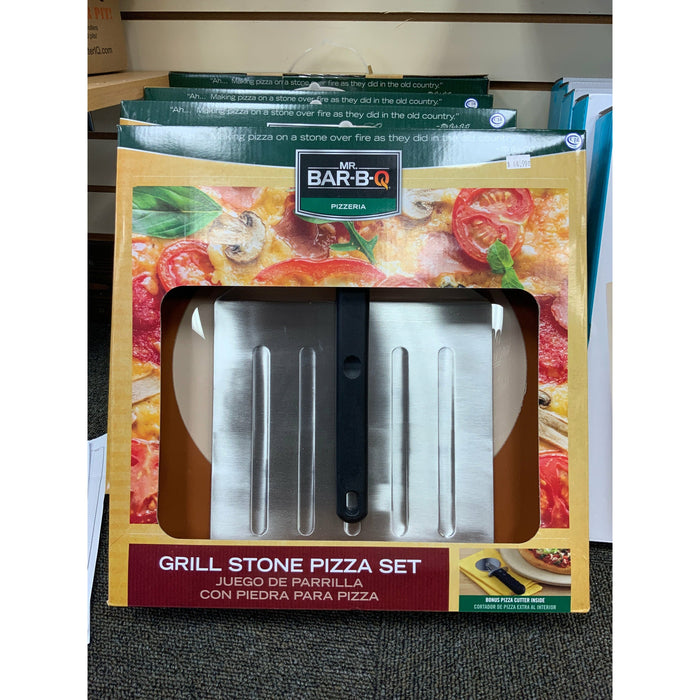 Mr. Bar-B-Q Grill Stone Pizza Set